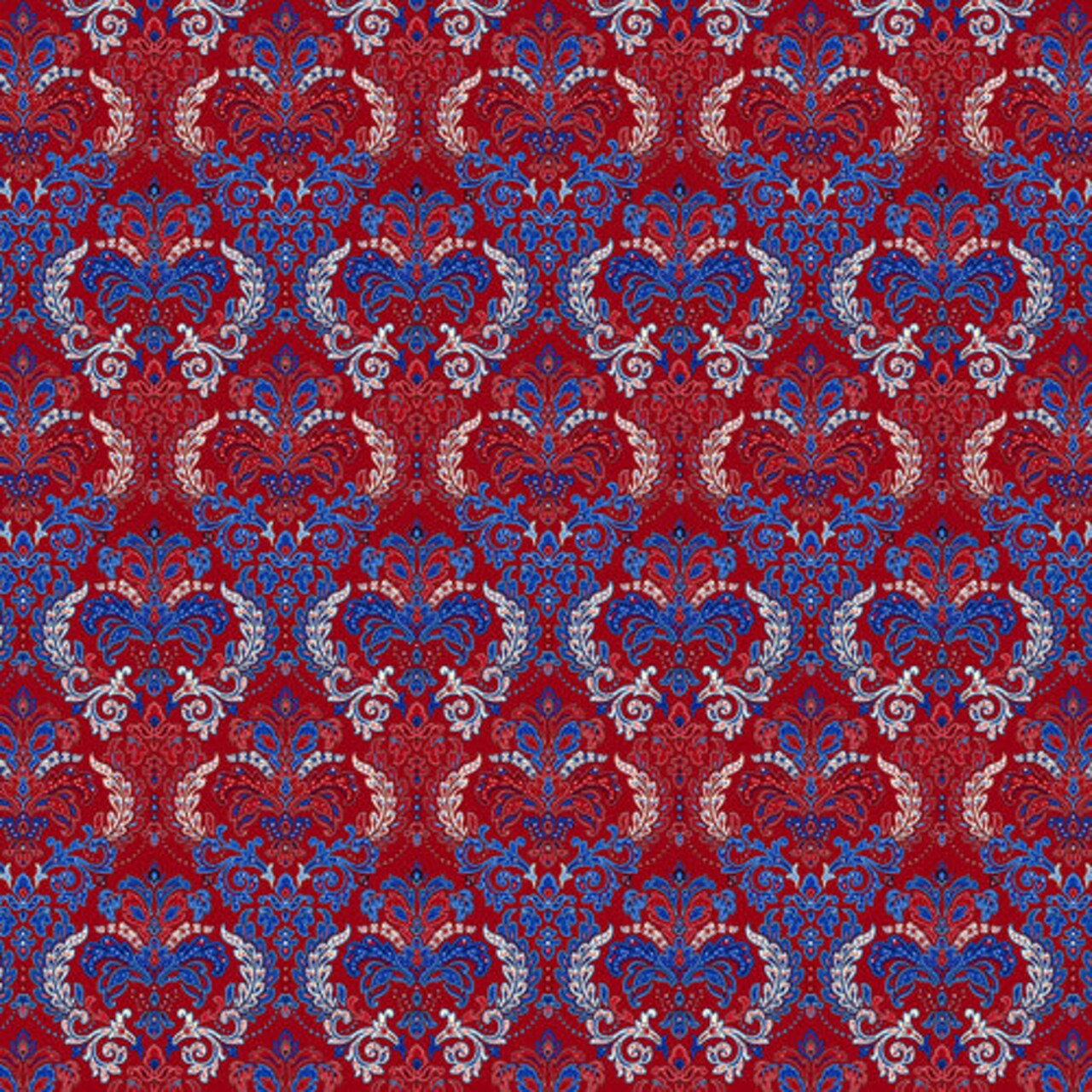 Fabric Henry Glass Red Liberty Hill Damask 108" Wide Back by the Quarter Yard 3197W-88